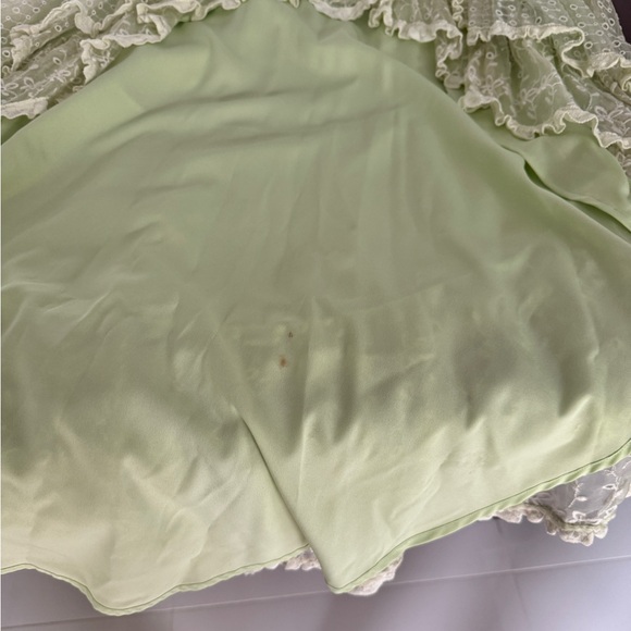 LoveshackFancy Cayden Silk Dress GREEN - Picture 14 of 17